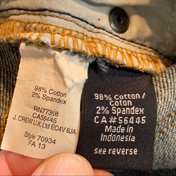 J. Crew Factory Toothpick Stretch Skinny Jeans 25 - Picture 7 of 8
